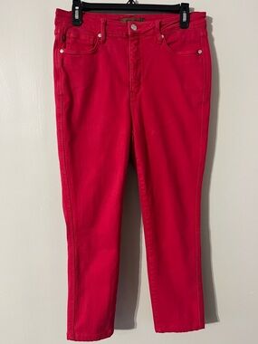 Judy Blue Jeans Women’s Red Garment Dyed Denim Sz 11/30. Great Condition